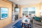 Oceanside Escape, Beachfront Living Room